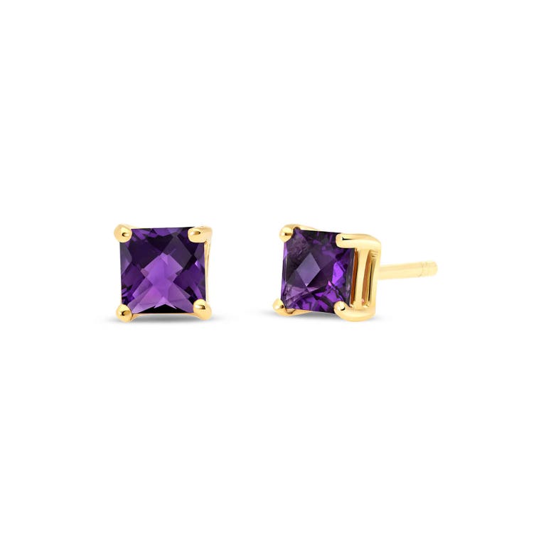 QP Jewellers Amethyst Alexandra Stud Earrings 0.65ctw in 9ct Gold - 2061Y - Product Image #1