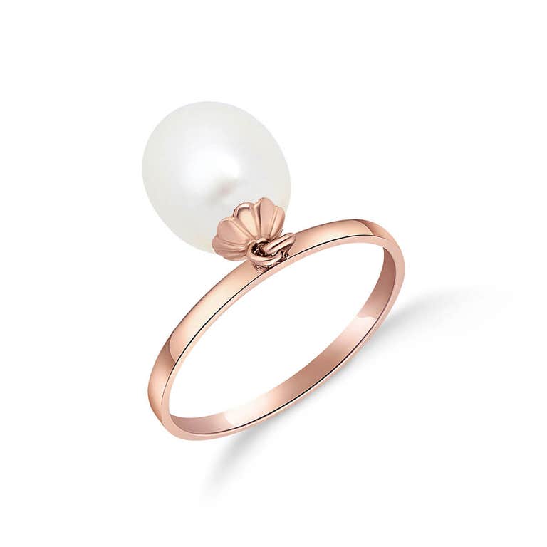 QP Jewellers Pearl Ring 4ct in 9ct Rose Gold - 2635R - Product Image #1