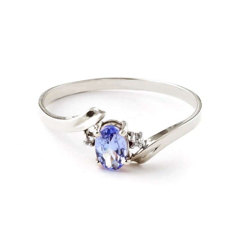 QP Jewellers Tanzanite & Diamond Embrace Ring in Sterling Silver - 3037S - Product Image #1
