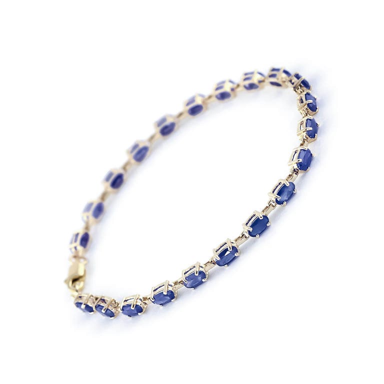QP Jewellers Sapphire Infinite Tennis Bracelet 8ctw in 9ct Gold - 3561Y