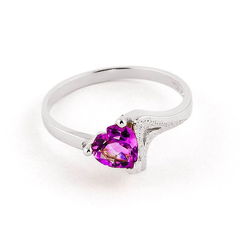 QP Jewellers Pink Topaz Devotion Ring 0.95ct in Sterling Silver - 3843S - Product Image #1